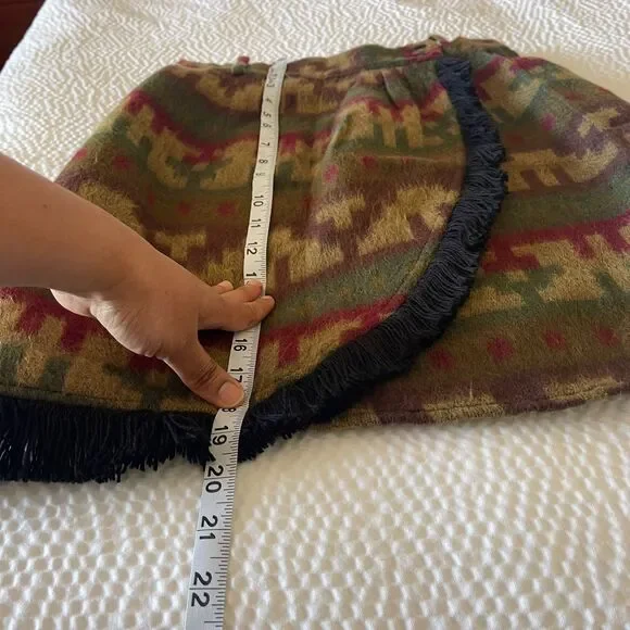 NWT Vintage My Michelle Women's Wool Cut Camel brown Rare Mini Skirt Size M/9 - Picture 4 of 6